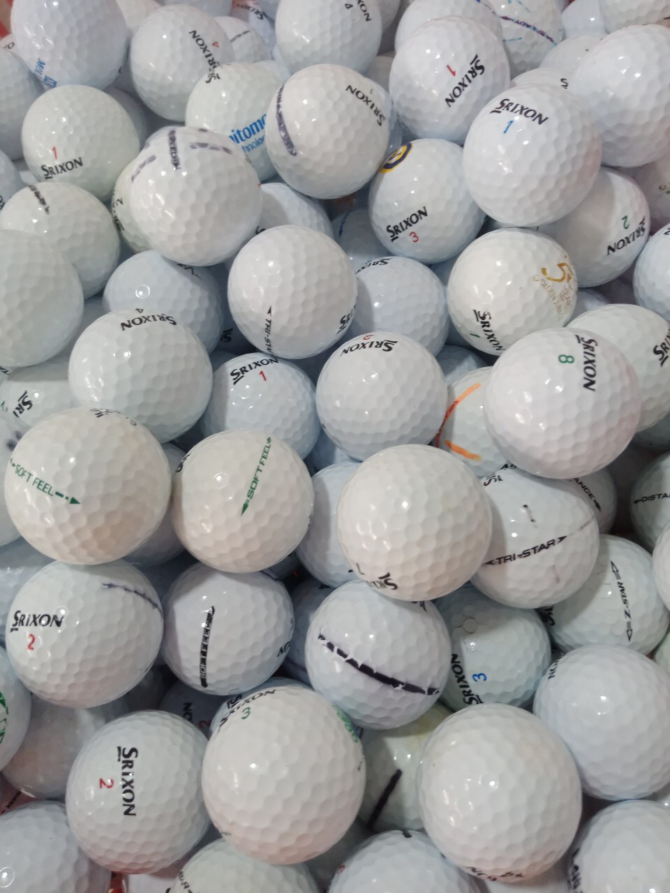 Old golf balls brands