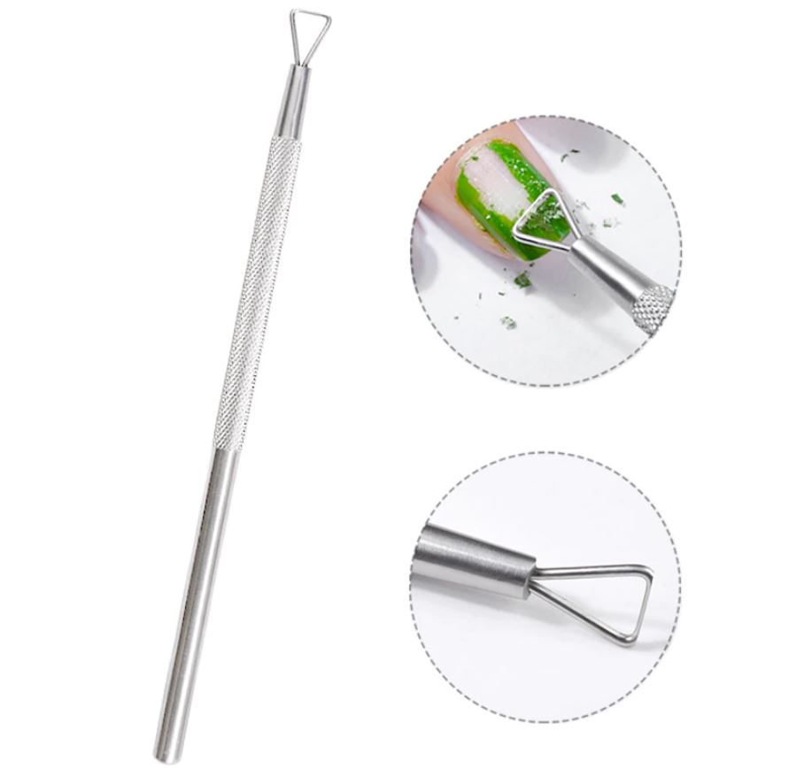 [HCM]Cây cạo sơn móng tay bằng thép không gỉ