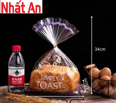 Túi nhựa đựng bánh panettone size lớn 29.5x34cm 10 cái