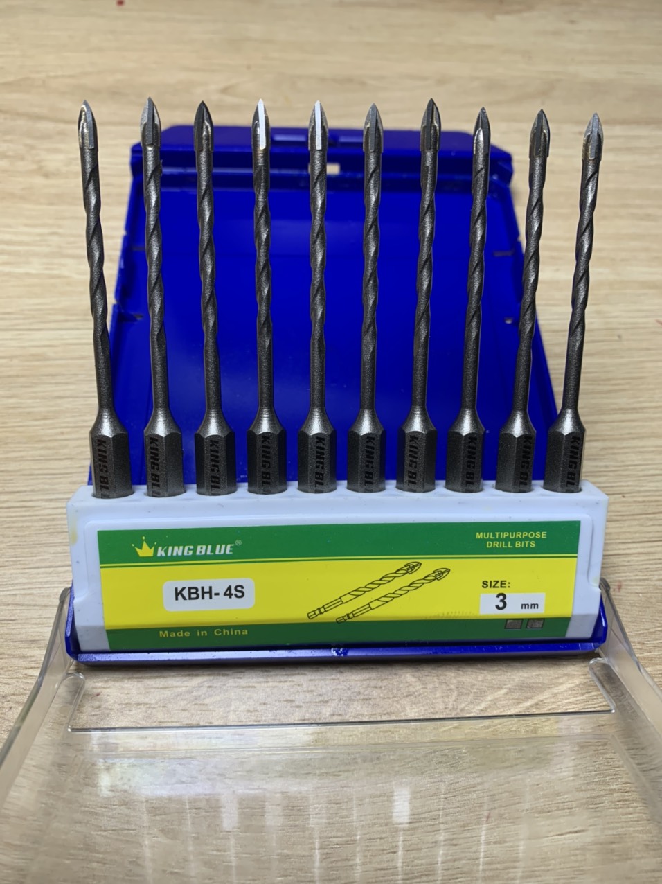 3mm drill bit King blue 3mm cross drill ceramic shank Wall drill bit high quality