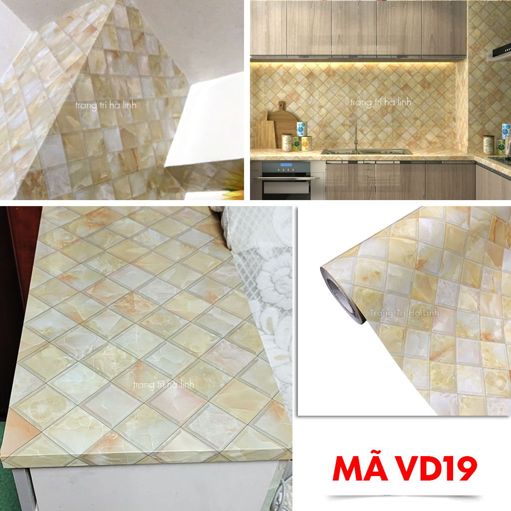 Giấy dán tường vân đá - decal giả đá dùng dán bàn bếp, tủ bếp đẹp nhiều mẫu chống nước, dầu mỡ - Trang Trí Hà Linh