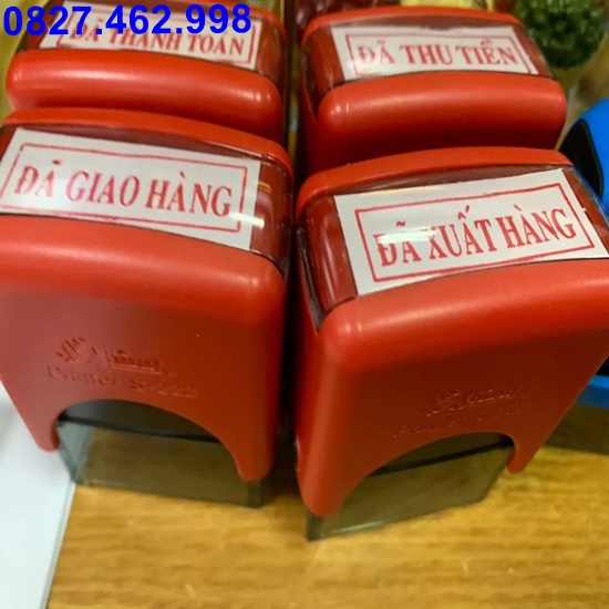 Con dấu đã thu tiền, đã thanh toán,...