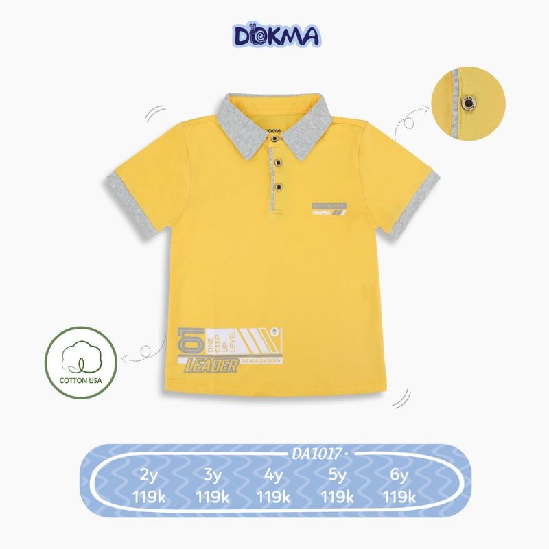 Áo polo cổ đức bé trai Dokma 2-6Y DA1348