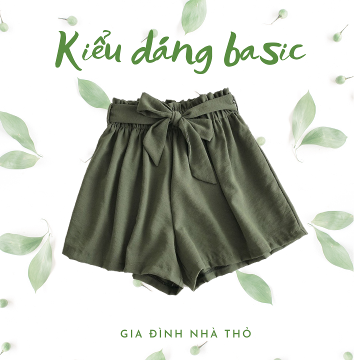 30-52kg Quần đùi đũi cho nữ, bé gái size đại