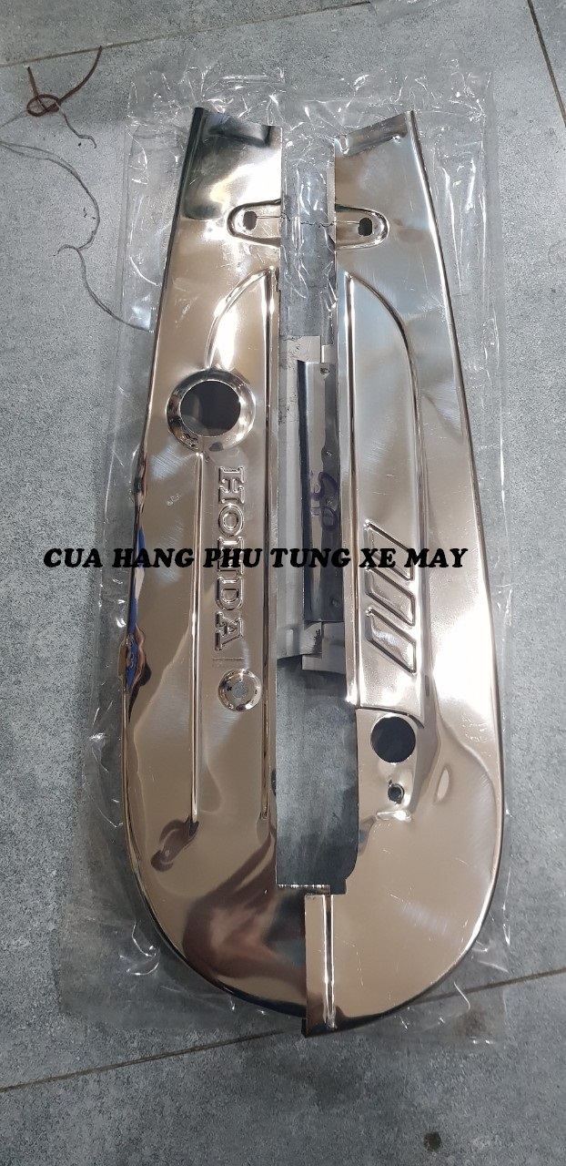 Bọc sên (hộp xích) gắn xe Dream, Wave RS100, Wave Alpha 2008 - 2016, Wave A110 2017 - 23, Sirius inox 304 xịn, bền, đẹp