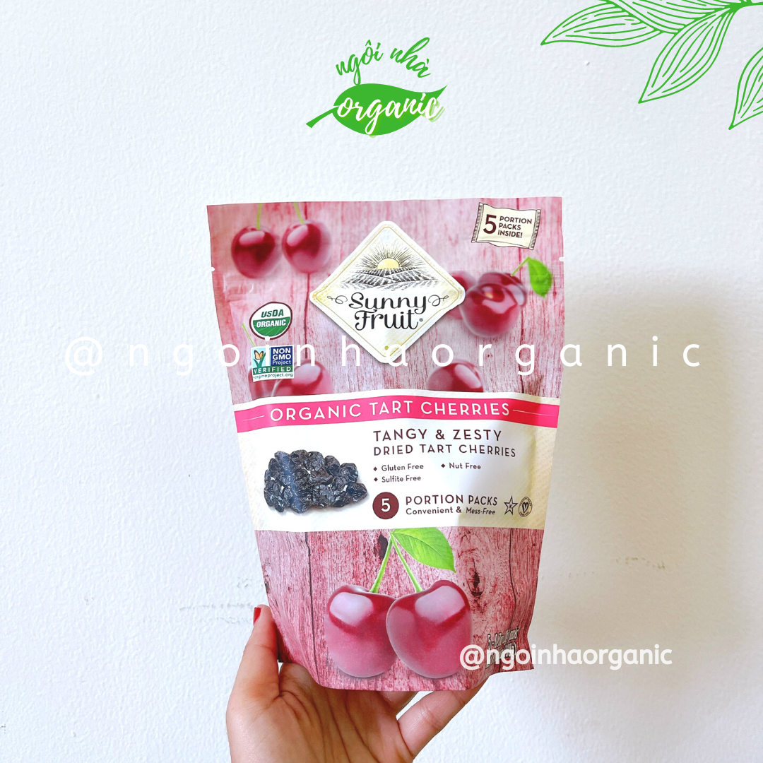 Nho/mơ/mận/sung/cherry khô hữu cơ Sunny Fruit