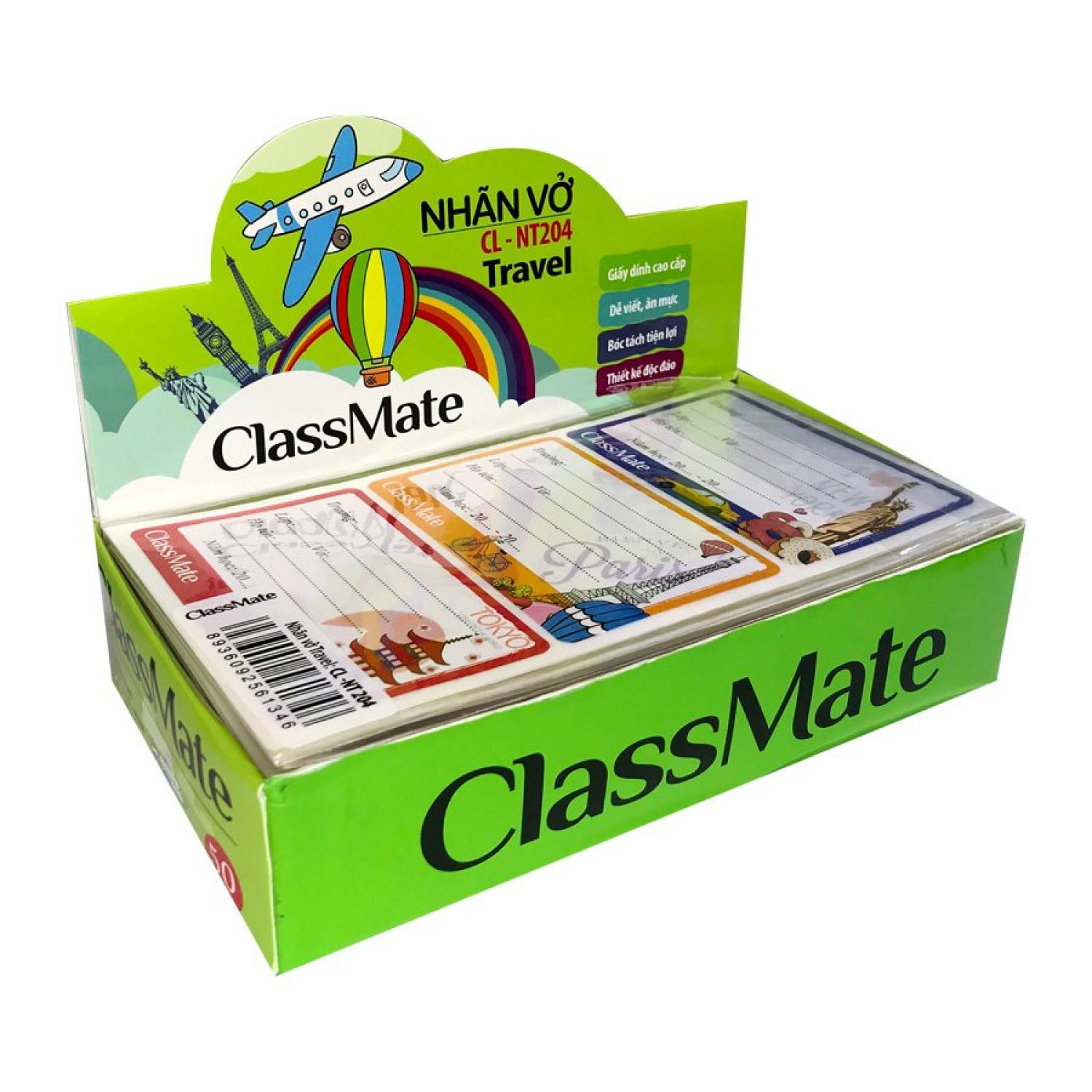 COMBO 2 TẬP  Nhãn vở Classmate Travel CL-NT204