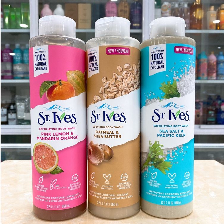 Sữa tắm dưỡng da St.ives 650ml hàng Mỹ