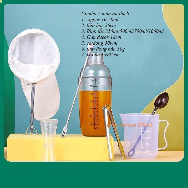 Combo 7 món dụng cụ pha chế ưa thích