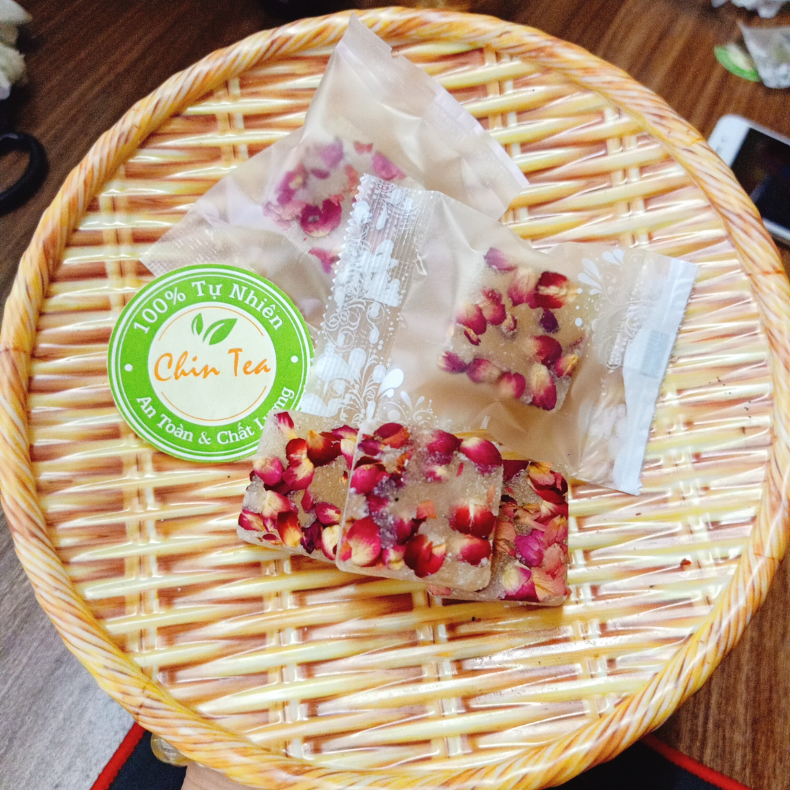 💥 (500G) TRÀ HOA HỒNG ĐƯỜNG PHÈN MẬT ONG