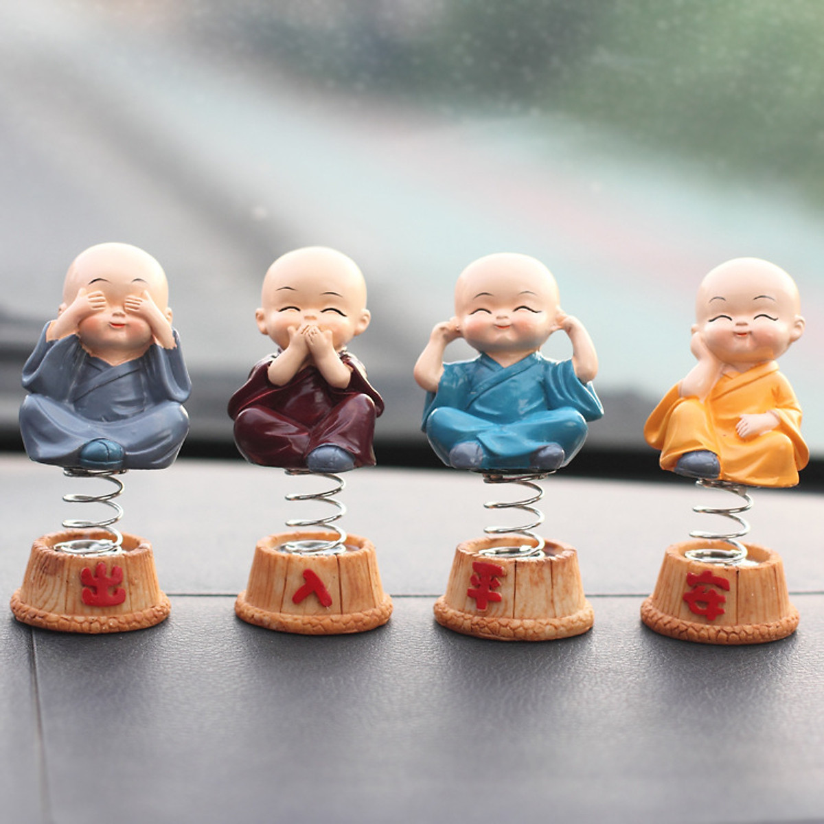 [HCM]Bộ 4 Tượng Tứ Không Lò Xo