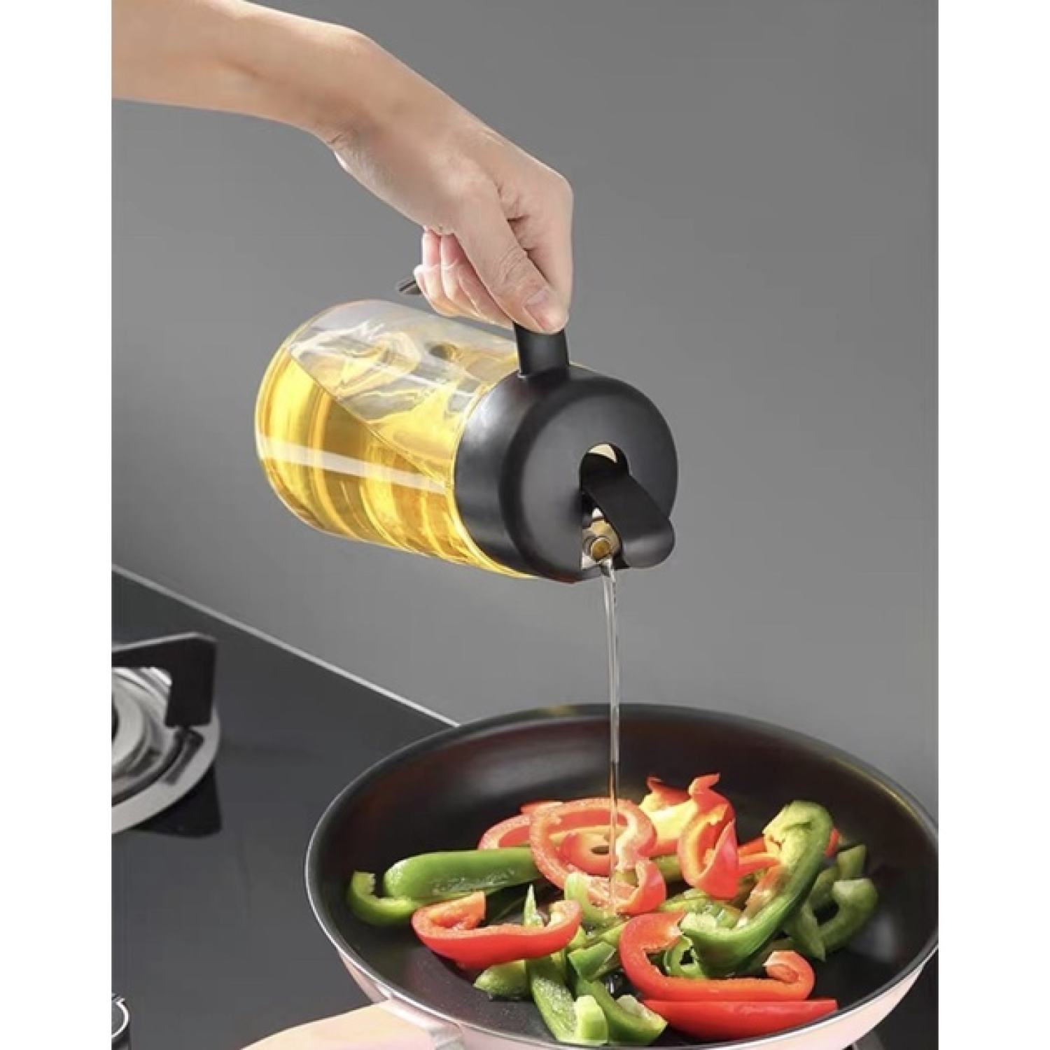 Bình đựng dầu ăn, nước mắm ECOCO có nắp mở tự động cao cấp
