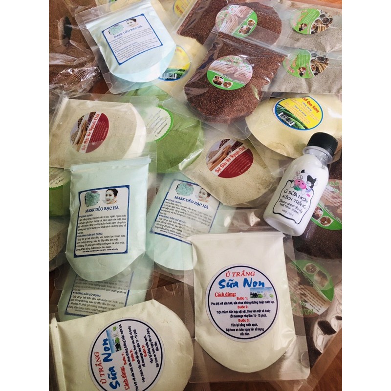 combo trà xanh + sữa non - qoe đắp