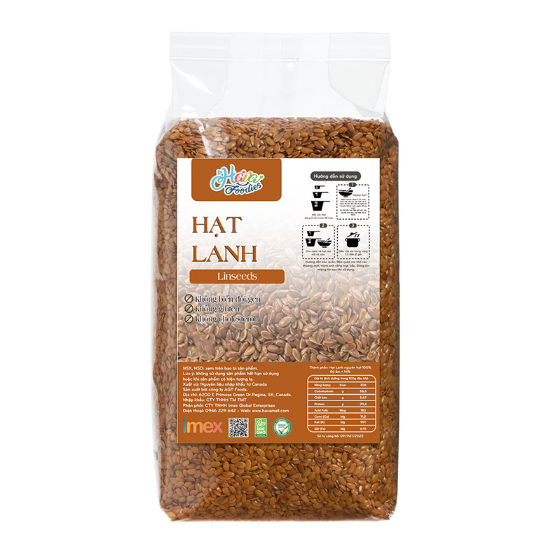 [HÀNG CÔNG TY NHẬP KHẨU] Hạt Lanh Nâu Havafoodies