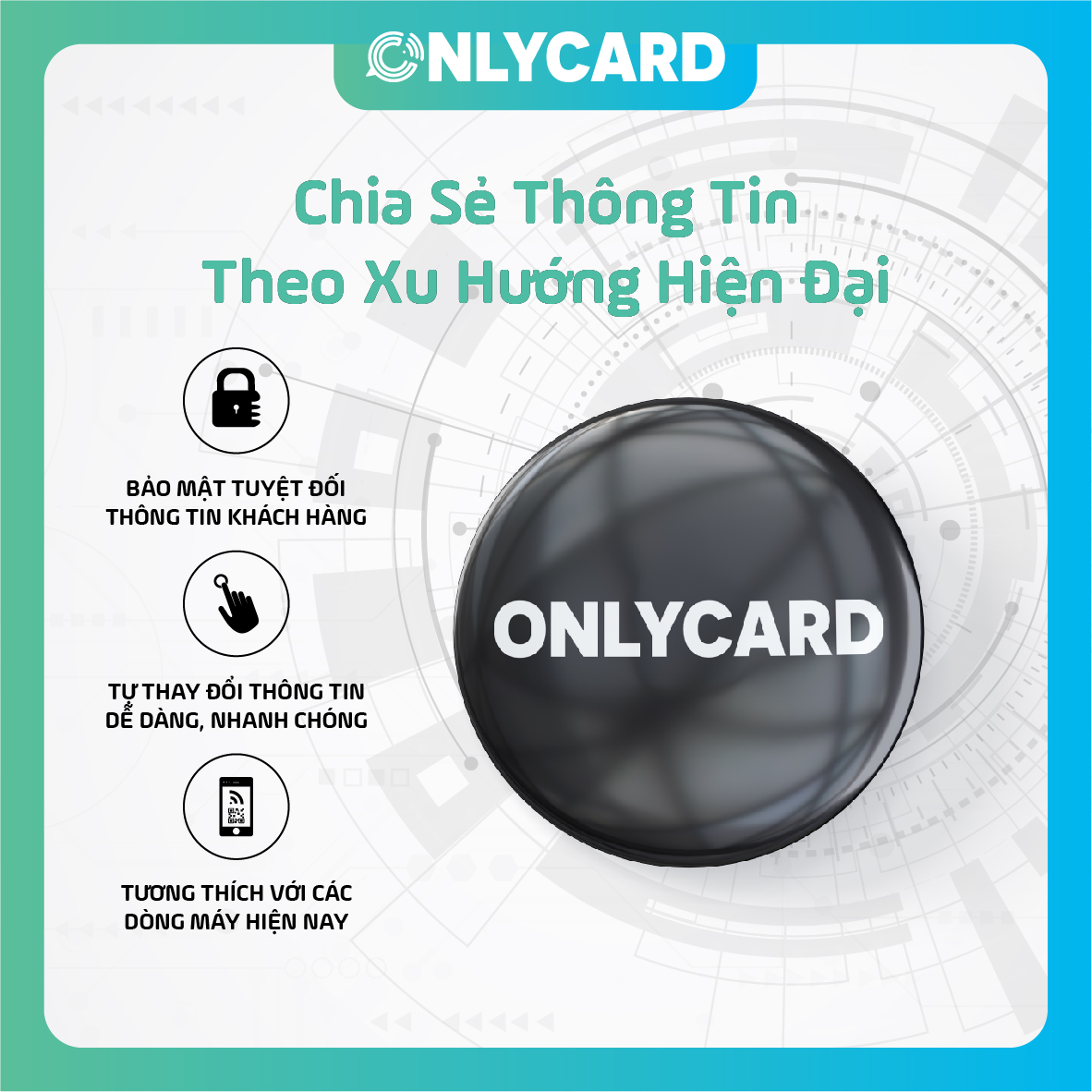 Onlycard - thẻ cá nhân thông minh (Không in tên)