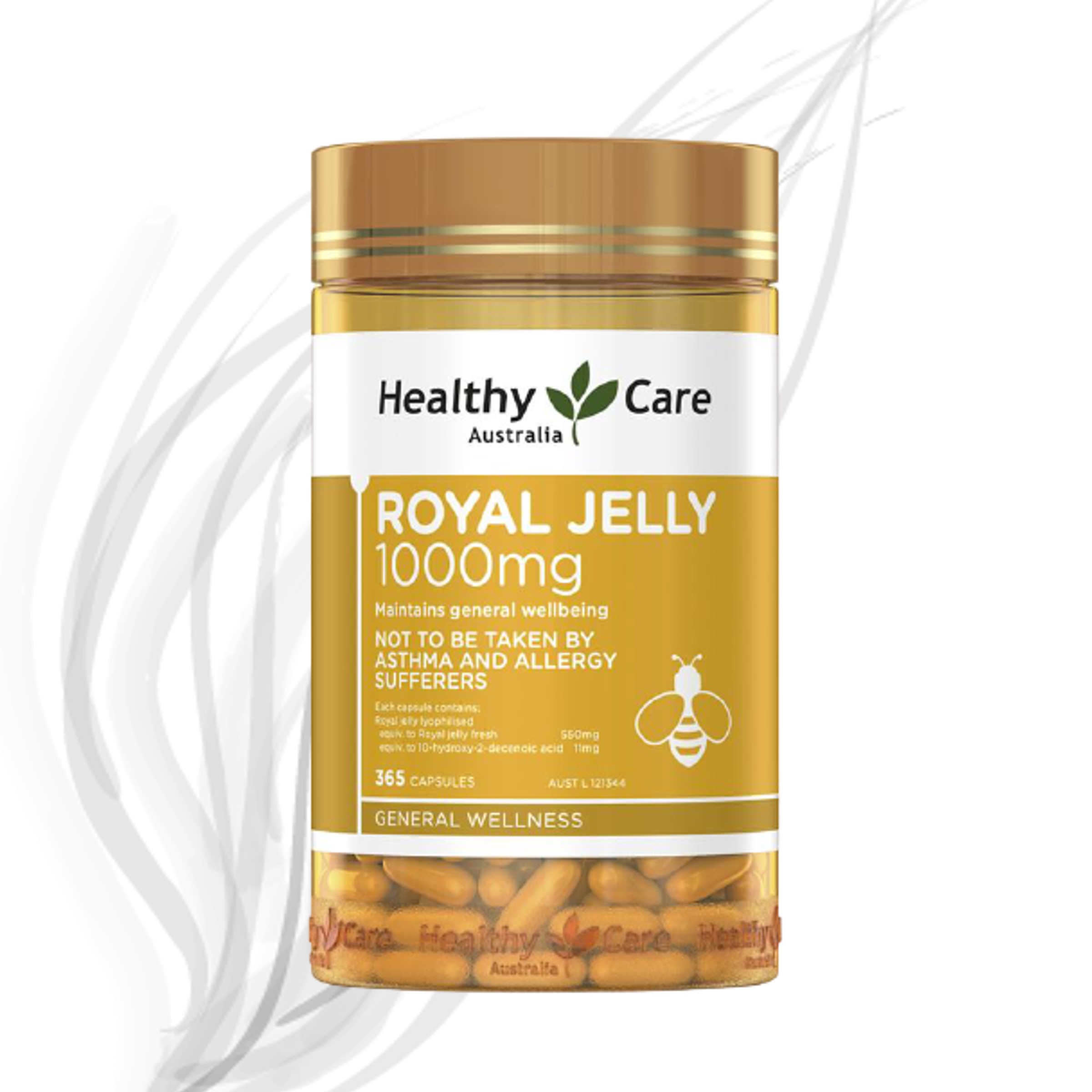 Sữa Ong Chúa Healthy Care Royal Jelly 1000mg 365 Viên Úc