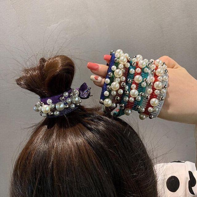 SET 2 CỘT TÓC ĐÍNH HẠT XINH