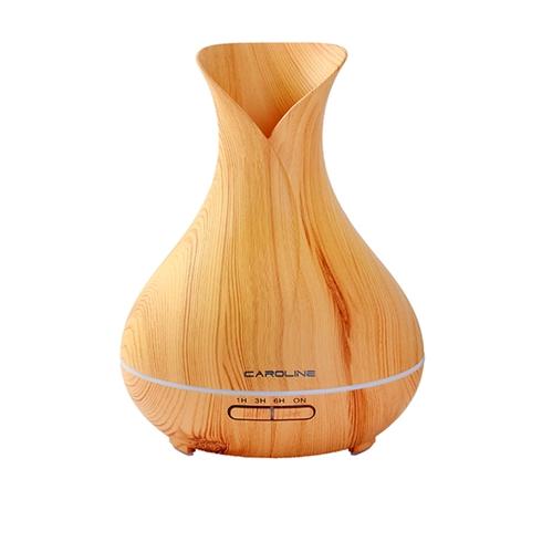 Máy khuếch tán tinh dầu Caroline 300ml vân gỗ vàng