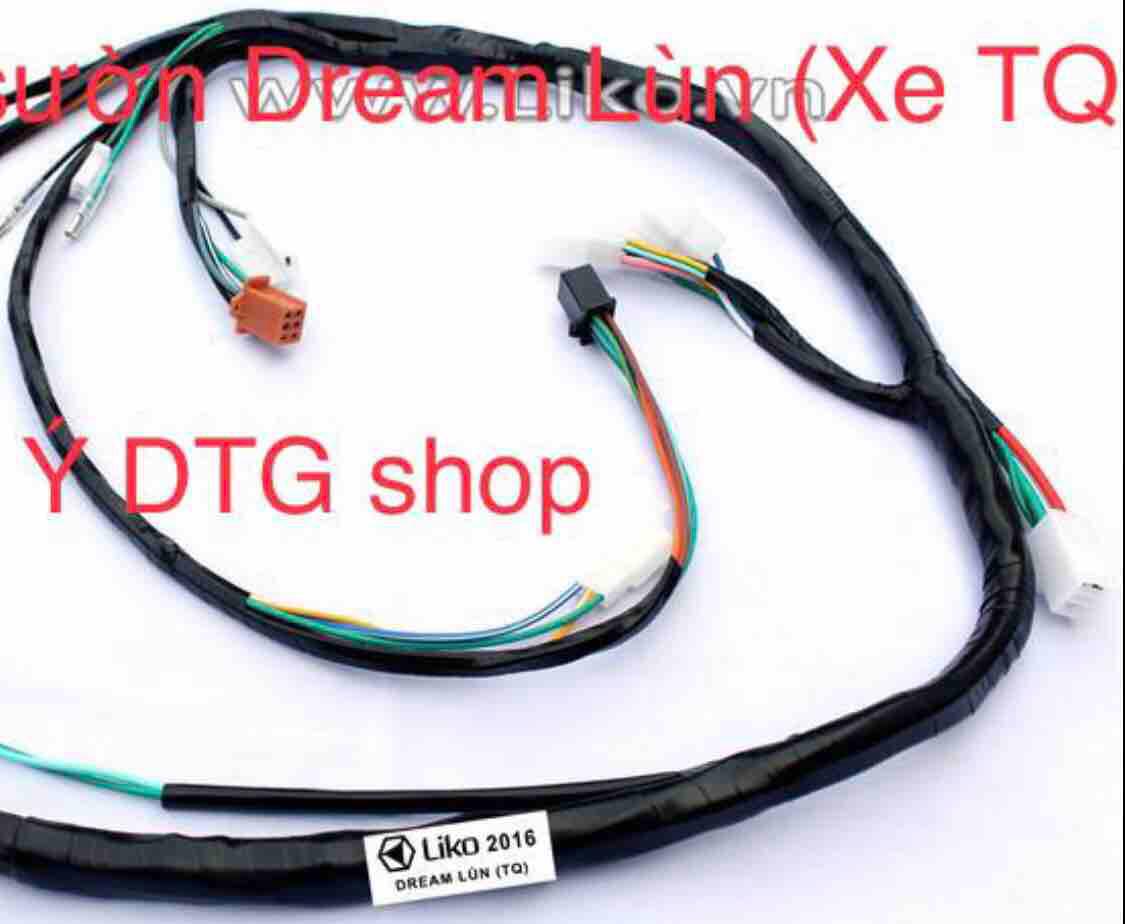 Dây Điện Sườn Xe Dream Lùn