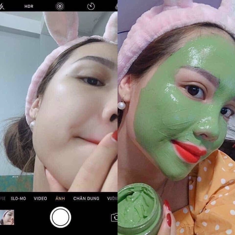 mặt nạ bùn Matcha mask laikou