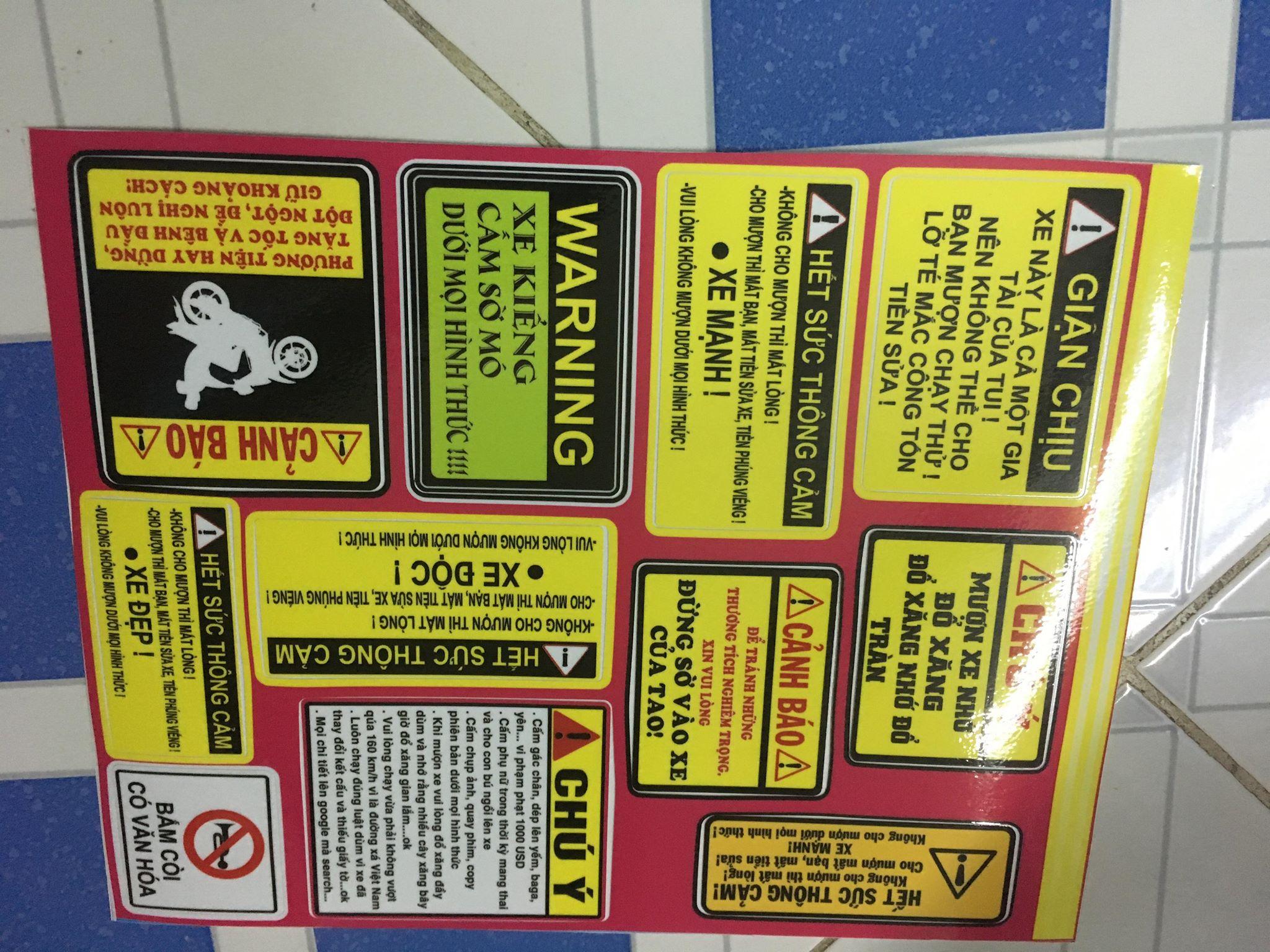 [HCM]Sét tem cảnh báo giận chịu