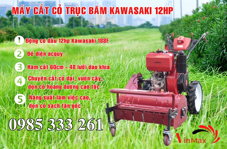 Máy cắt phát cỏ trục băm Kawasaki TBD-60