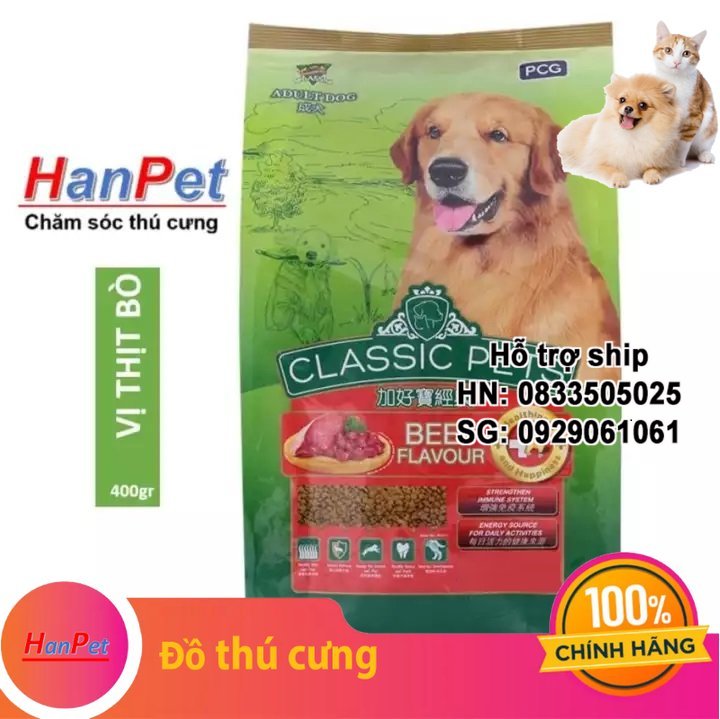 Hanpet - (Bao xá 20kg) Thức ăn chó CLASSIC PETS không chia gói (thức ăn khô cho mọi loại chó trên 10kg) THỨC ĂN CHUỘT HAMSTER (không chia gói)