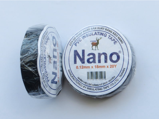 [ 2 CUỘN ] Băng keo điện màu đen nano
