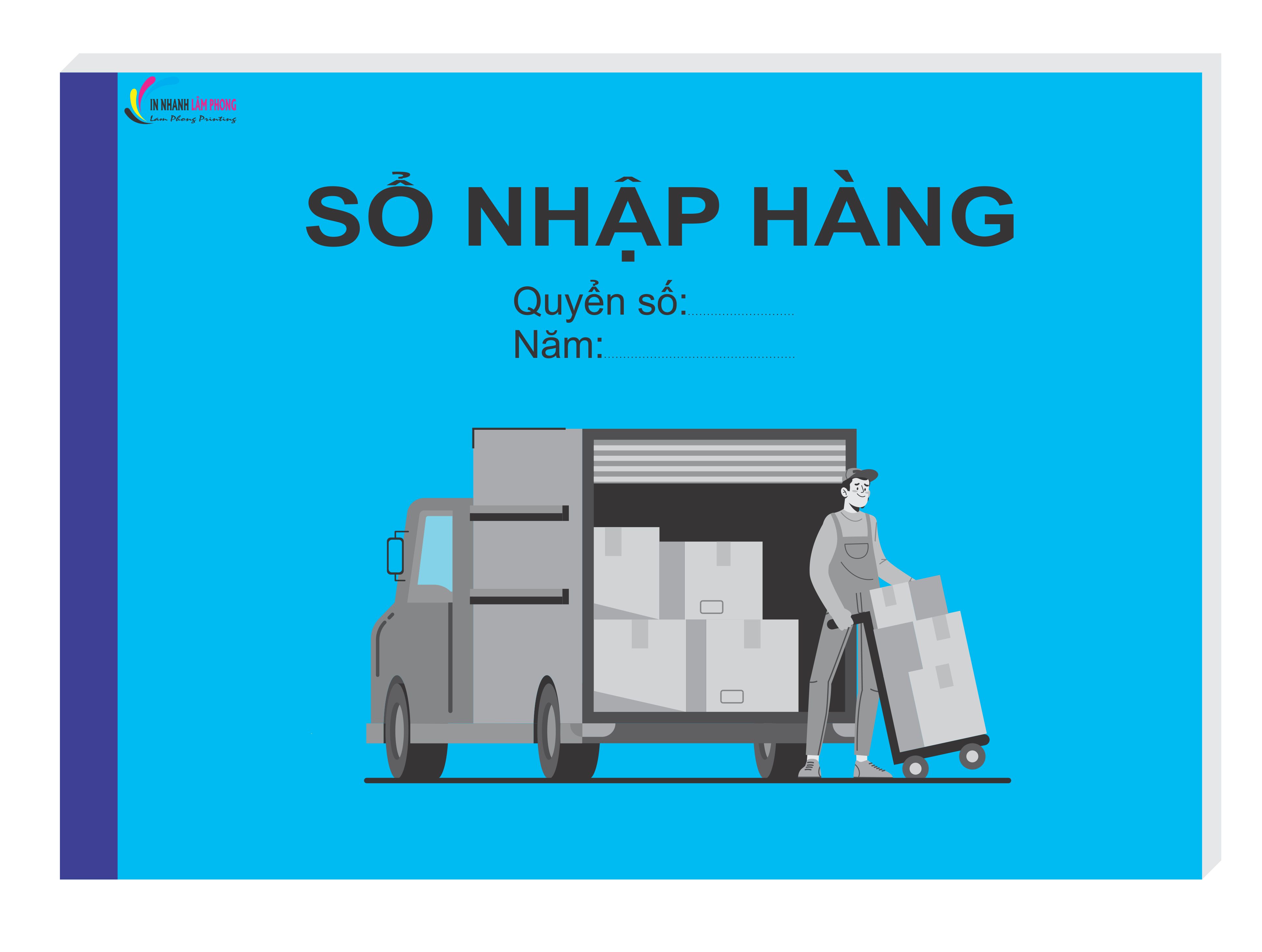 Sổ nhập hàng, sổ nhập kho, sổ quản lý nhập hàng A4, A5