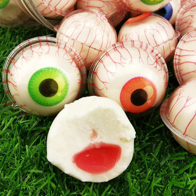 [ Siêu phẩm ] Combo 20 Kẹo Kẹo nhãn cầu ( con mắt )/ Kẹo dẻo con vịt / kẹo bóng rổ / Kẹo trái đất / Kẹo dưa hấu có nhân