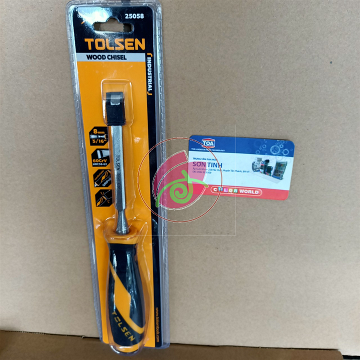 Đục Gỗ Cán Nhựa 8mm Tolsen 25058
