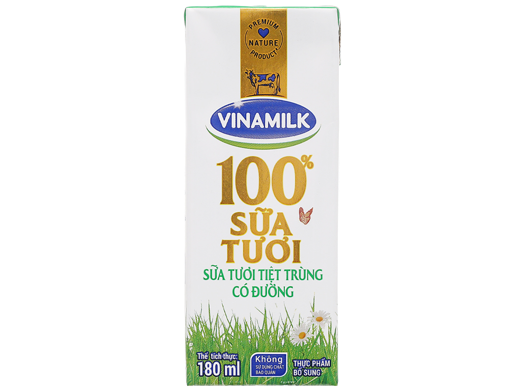 Lốc 4 hộp sữa vinamilk 180ml date luôn mới