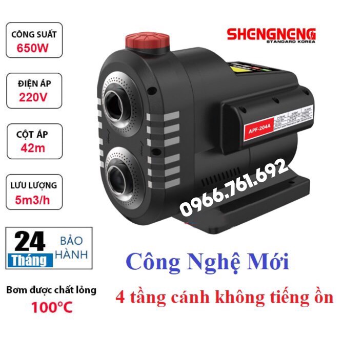 Máy bơm tăng áp biến tần shengneng apf 204h