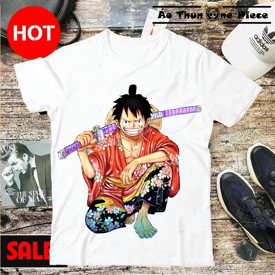 ⚡️freeship⚡️áo thun in hình monkey d.luffy 2 mẫu trắng & đen cực đẹp