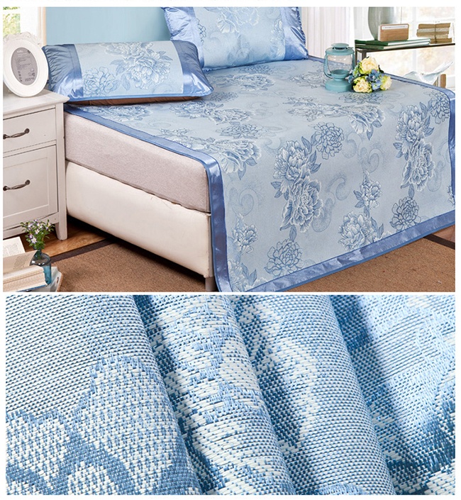(FreeShip MAX) Chiếu Lụa Điều Hoà 3D 1m8x2m Và 2 Vỏ Gối Cao Cấp