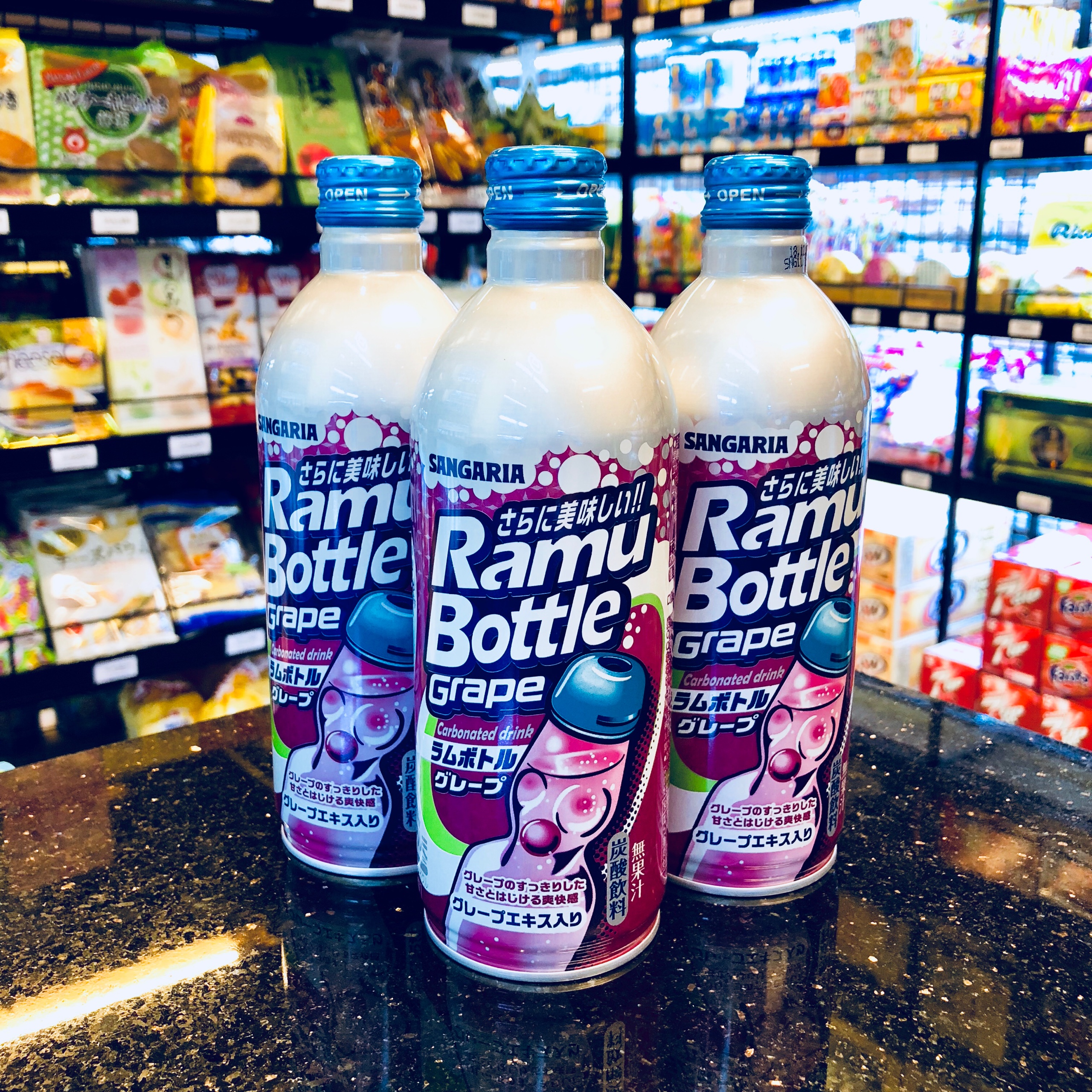 Nước Soda Nhật Sangaria Ramu Bottle 500ml - Đủ Vị