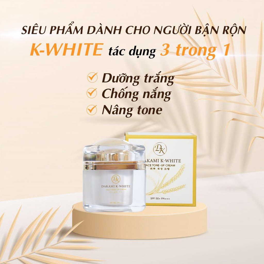 [Tặng Mặt Nạ]Kem Chống Lão Hóa Dakami K White Có Nguồn Gốc Từ Hàn Quốc -30Mg - AN001