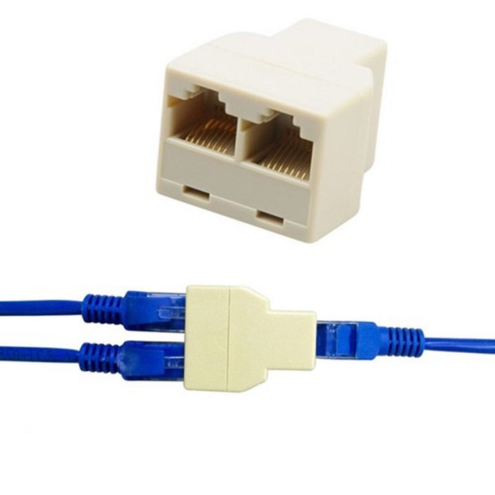 It's 1 piece. 2. 1051 Connector network cable, telephone cable 1 split to 2.