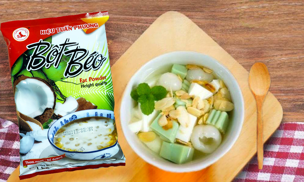 2 gói bột béo Tuấn Phương gói 150g