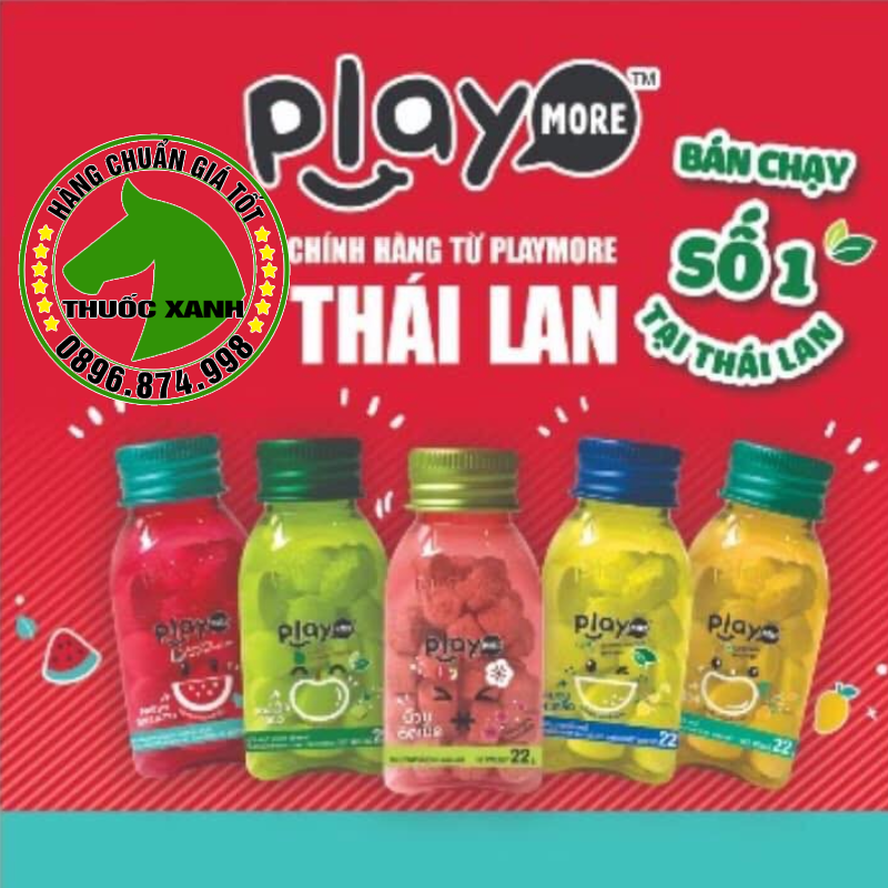 3 hộp kẹo  xanh Thái lan