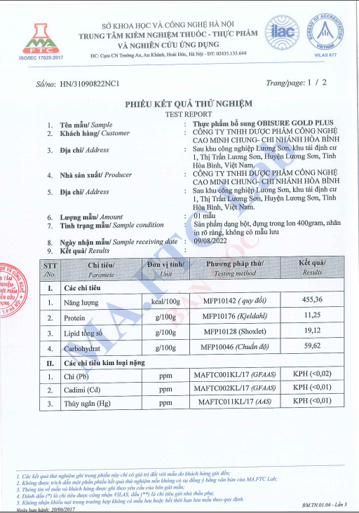 [900g/hộp, HSD 2026] Sữa hạt Xương Khớp Obisure Gold Plus dùng được cho người tiểu đường, tim mạch.