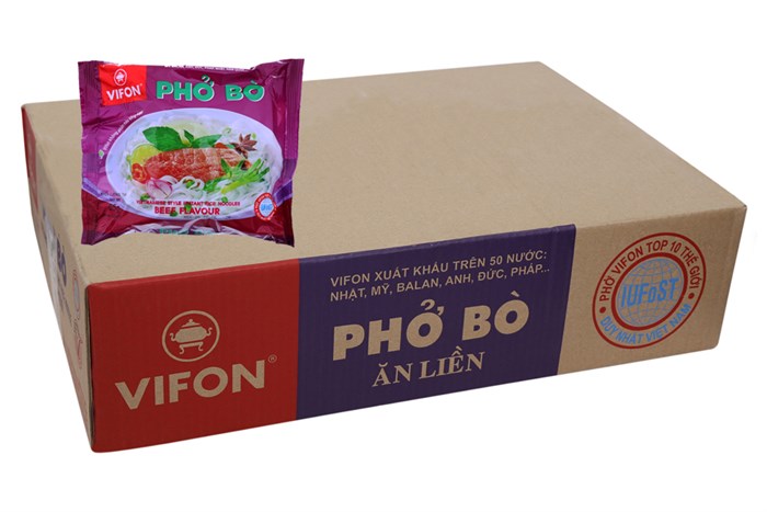 Noodles sausage hog vifon 75g x 30 pack 1 barrel