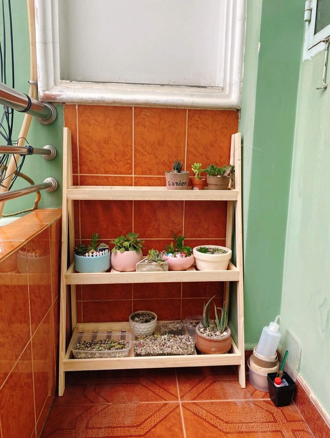 Kệ gỗ chữ A 3 ngăn