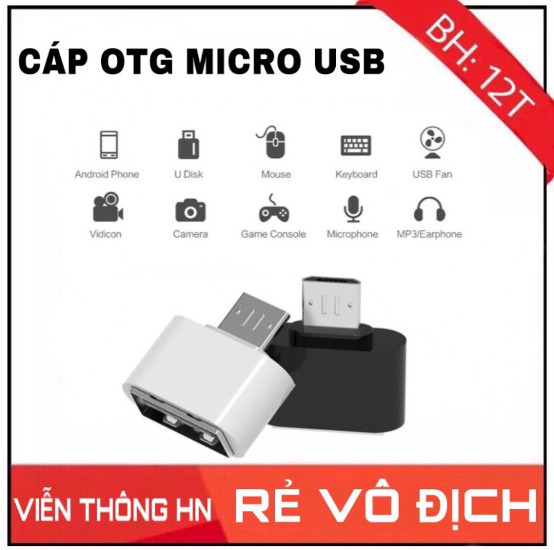 Bảng giá Đầu chuyển Jack chuyển adapter Micro USB OTG cho máy tính bảng và điện thoại Phong Vũ