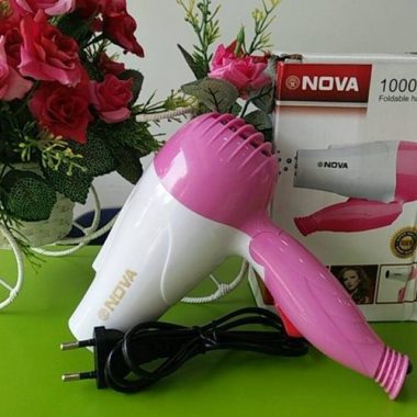Máy sấy tóc Nova 1290 mini gấp gọn 1000W có 2 chế độ thích hợp để mang đi du lịch, máy sấy tóc mini công suất cực mạnh, máy sấy tóc du lịch, máy sấy tóc cao cấp, máy sấy tóc mini du lịch