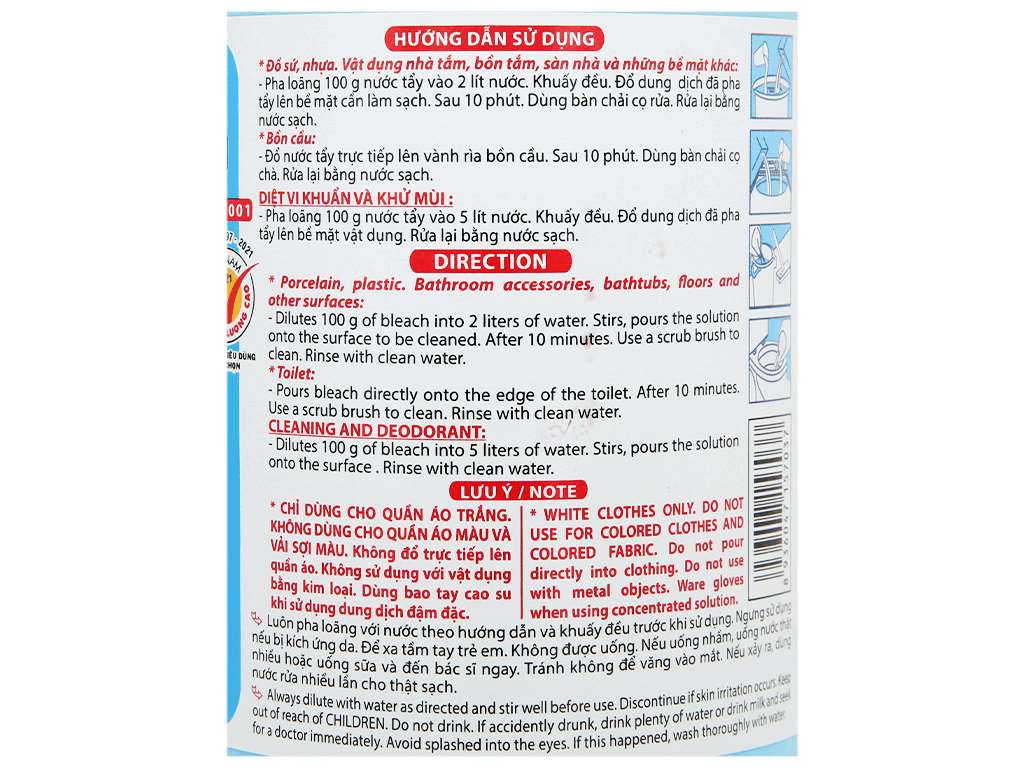 Nước tẩy Javel Mỹ Hảo
