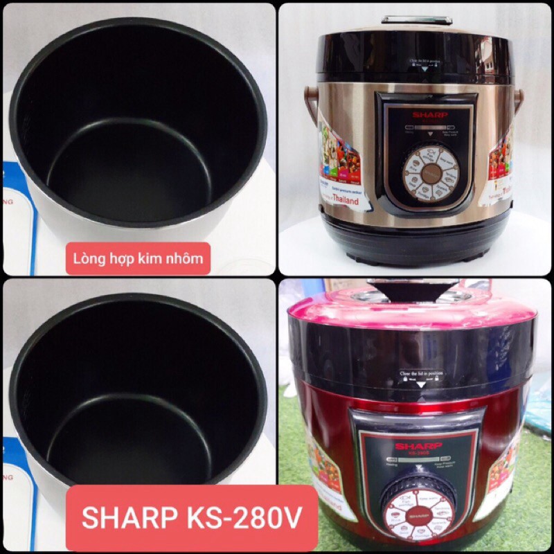 Nồi Áp Suất Đa Năng Quai Xách Sharp Ks-280V