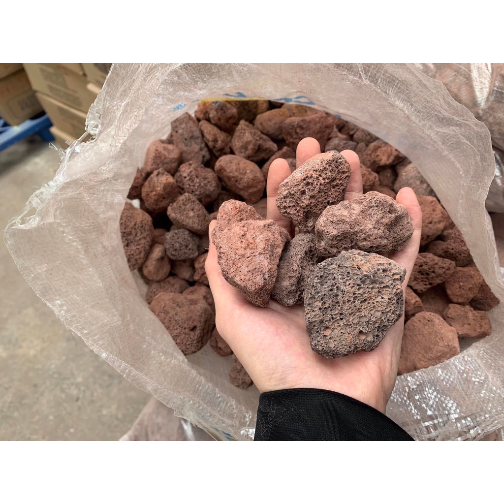 Nham Thạch Đỏ Trung Quốc Lọc Bể Cá Cảnh (100 gram)