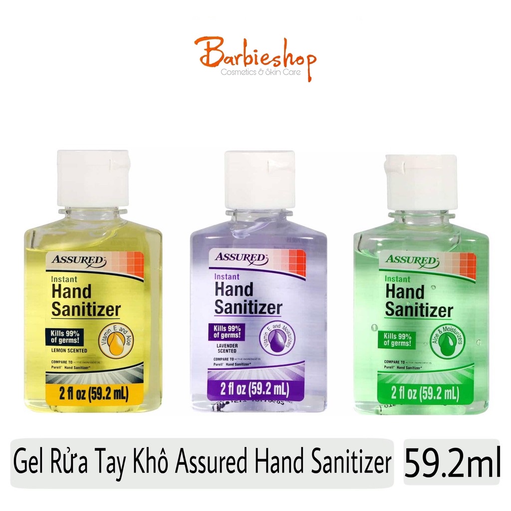 Gel Rửa Tay Khô Assured Hand Sanitizer (59.2ml-331ml)