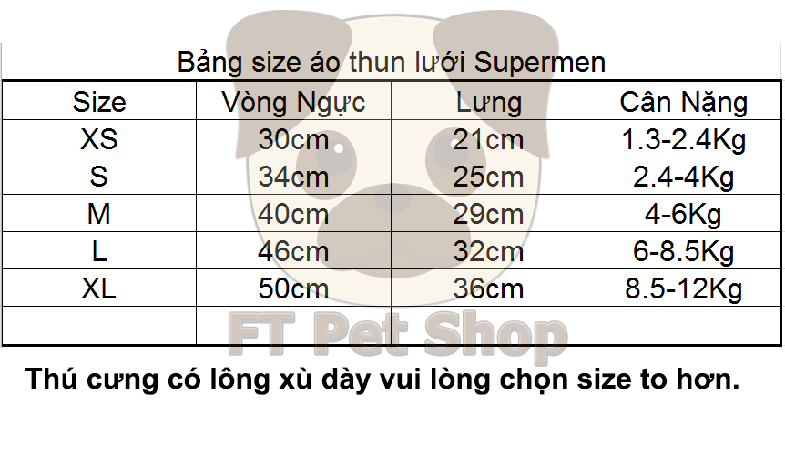 Áo Cho Chó Mèo Thun Lưới Hình Siêu Nhân